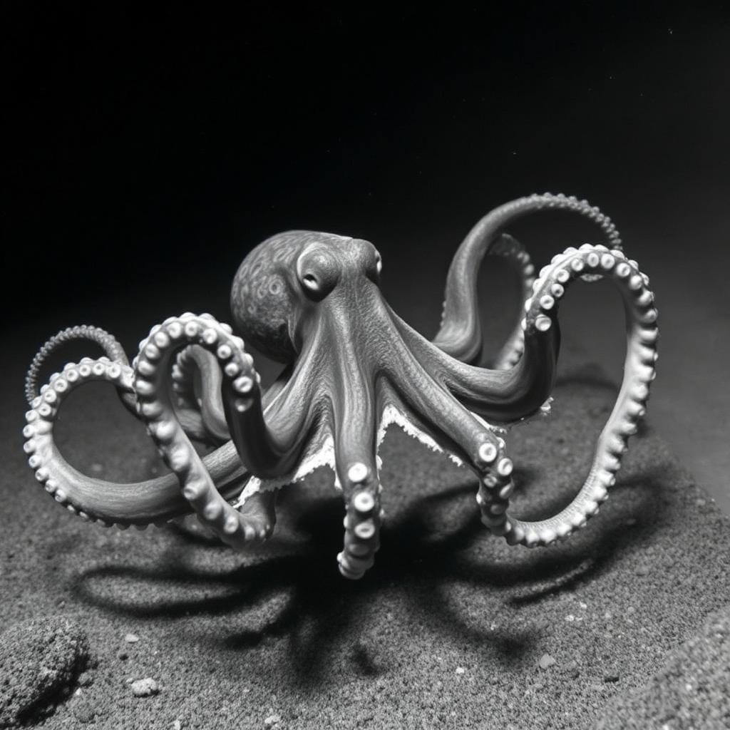 Octopus underwater