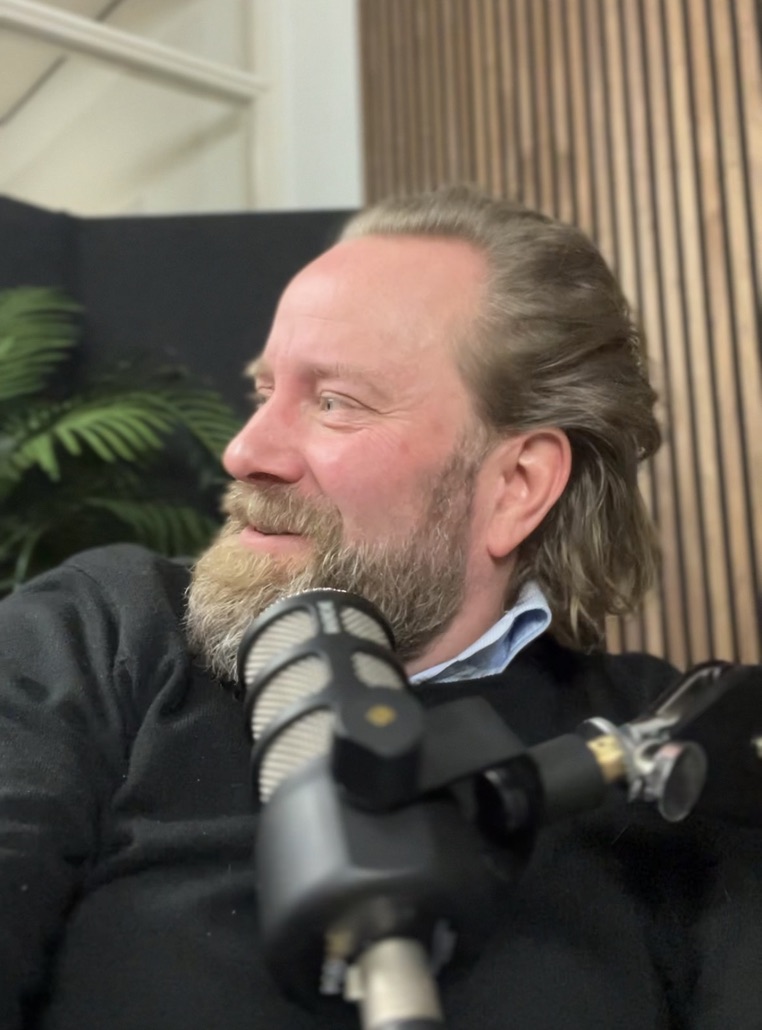 Perry on a podcast