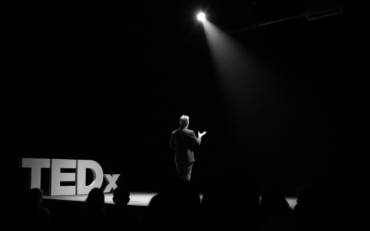 Speaker on stage